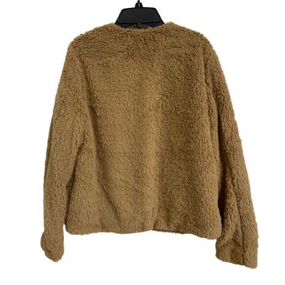 Vero Moda amanda short‎ teddy jacket brown size Medium - Picture 6 of 6